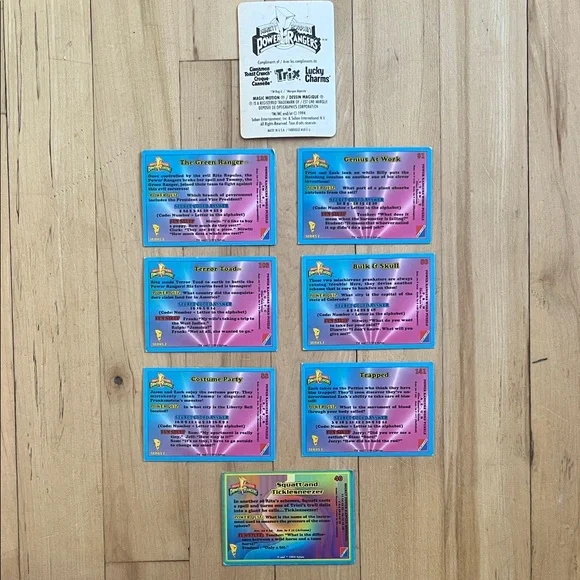 Vintage Power Rangers Trading Cards Set - Picture 2 of 4